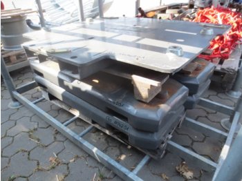 CLAAS 4x 400kg Xerion Gewichte mit Grundplatte - Motvekt