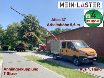 Iveco Daily 50C18 Doka Atlas 37 7m-350 kg AHK - Varebil med plan: bilde 1