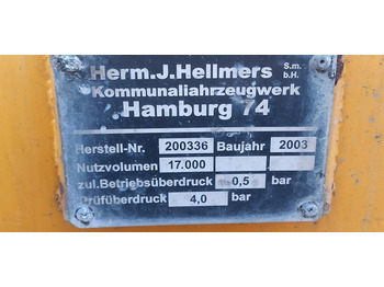 HERM J.J.HELLMERS 17000 LIT 2003 PUMP PAGANI BALLAST 13500 2015 - Tankcontainer: bilde 4