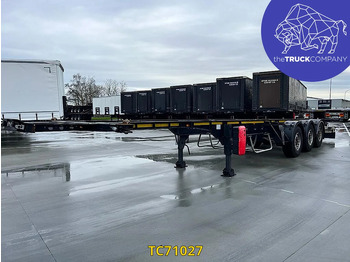 Container-transport/ Vekselflak semitrailer TURBO'S HOET