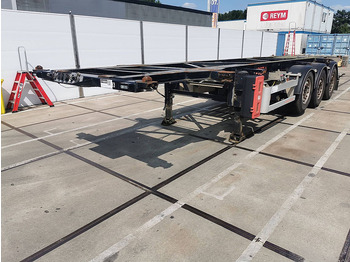 Container-transport/ Vekselflak semitrailer VAN HOOL