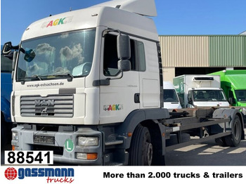 Container-transport/ Vekselflak lastebil MAN TGM 18.330