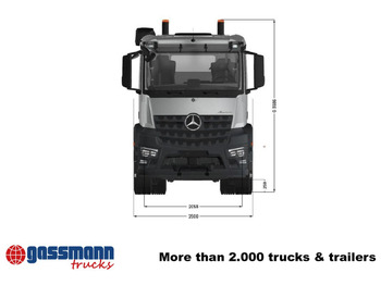 Ny Chassis lastebil Mercedes-Benz Arocs 3253 L 8x4/4, MultimediaCockpit, Navi,: bilde 3