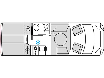 Halvintegrert bobil BÜRSTNER
