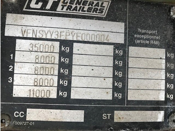 Åpen semitrailer General Trailer SYY3FP SYY3FP Plattformauflieger, Liftachse: bilde 3