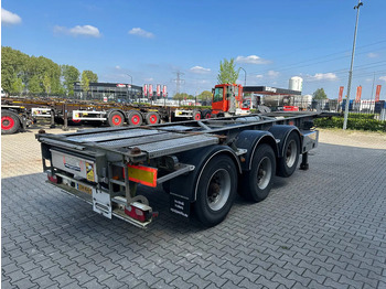 Container-transport/ Vekselflak semitrailer Van Hool 20FT/30FT, ADR (EX/II, EX/III, FL, OX, AT), BPW + drum, ALCOA, galvanized, liftaxle, NL-Chassis: bilde 3