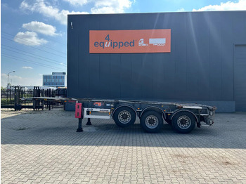 Container-transport/ Vekselflak semitrailer Van Hool 20FT/30FT, ADR (EX/II, EX/III, FL, OX, AT), BPW + drum, ALCOA, galvanized, liftaxle, NL-Chassis: bilde 2