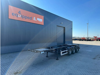 Container-transport/ Vekselflak semitrailer VAN HOOL 20'/30'