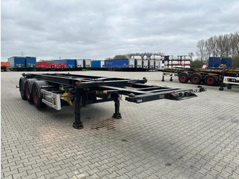 Container-transport/ Vekselflak semitrailer Van Hool 20FT Tipping-chassis, ADR (EX/II, EX/III, FL, AT, OX), SAF, 2 liftaxles: bilde 5