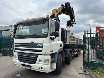 Planbil, Kranbil DAF CF 85.360 8x2 + KRAN (25m!) EFFER 305 6S + JIB 4S + ROTATOR - PLATORM 7m60 - LIFT + STEERING AXLE - EURO 5 - BE: bilde 4