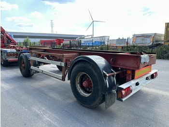 Container-transport/ Vekselflak tilhenger DEOM - SCHMIT R202P 2-AS CONTAINER TRANSPORT - BPW - GOEDE BANDEN - LUCHTVERING - BELGISCHE PAPIEREN: bilde 4