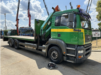 Kranbil MAN TGA 26.360 6X2 BL + CRANE PALFINGER PK 18500 (4x) - LIFT + STEERING AXLE - PLATFORM 7m75 - MANUAL GEARBOX: bilde 2