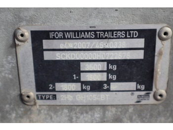 Biltilhenger Ifor Williams WILLIAM 2HB 2 Axel Trailer, 2.856 kg Capacity, Inc: bilde 5