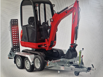 Maskinhenger Brian James Digger Plant 543-2813-35 280x130cm Auffahrrampen klappbar Reserverad 3500kg: bilde 2