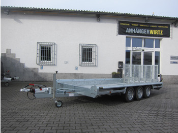 Maskinhenger HULCO TERRAX Aluboden 394x188x27cm Heckrampe 100cm Tridem (XL) 3500kg: bilde 2