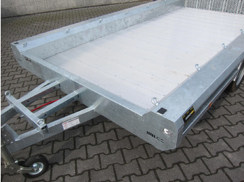 Maskinhenger HULCO TERRAX Aluboden 394x188x27cm Heckrampe 100cm Tridem (XL) 3500kg: bilde 3