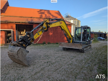Beltegraver Excavator Wacker Neuson ET90, Tiltrotator, buckets (Video): bilde 3