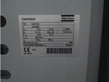 Luftkompressor ATLAS COPCO GA45plus: bilde 3