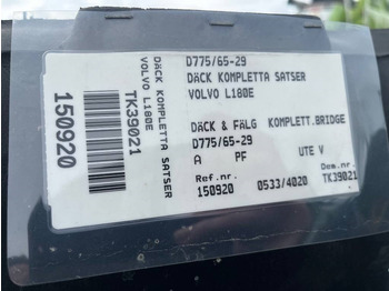 Komplett hjul Bridgestone 775 /65 R29 Volvo L180 Wheels: bilde 5 Komplett hjul Bridgestone 775 /65 R29 Volvo L180 Wheels: bilde 5