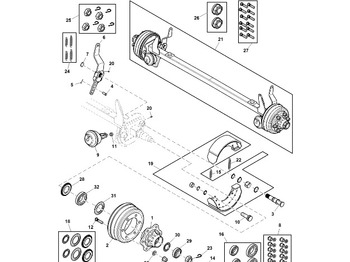 Bremsedeler JOHN DEERE