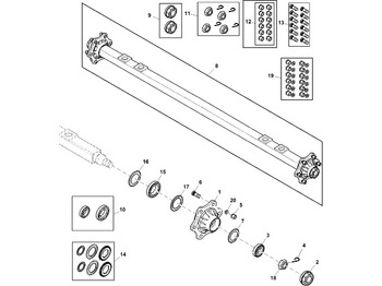 Aksel og deler JOHN DEERE