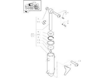 Hydraulisk sylinder NEW HOLLAND