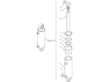 Hydraulisk sylinder NEW HOLLAND