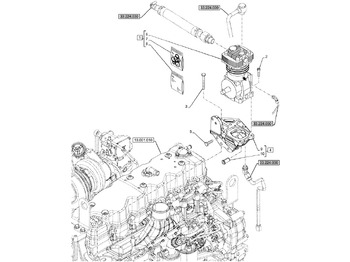 Kompressor, trykkluftanlegg NEW HOLLAND