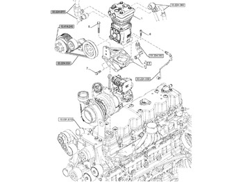 Kompressor, trykkluftanlegg NEW HOLLAND