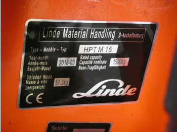 Lavtløftende truck Linde 4x HPTM15Low/350mm: bilde 2