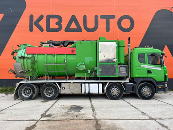Leie Scania R124 8x4 TANK 12000 l / VACUUM Disab P210/9 - 7800 m3/h / 1182 hours Scania R124 8x4 TANK 12000 l / VACUUM Disab P210/9 - 7800 m3/h / 1182 hours: bilde 4