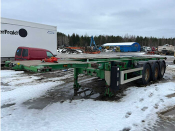 Container-transport/ Vekselflak semitrailer TURBO'S HOET