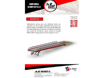 Ny Lasterampe AZ RAMP-EASY XL-8 LS. Long slope Mobil Loading Ramp 8 t Capacity: bilde 2