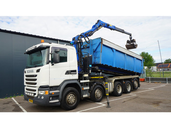 Leie Scania G 490 10X4 CABLE SYSTEM TRUCK WITH PALFINGER Q180Z95TR CRANE Scania G 490 10X4 CABLE SYSTEM TRUCK WITH PALFINGER Q180Z95TR CRANE: bilde 2
