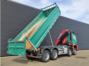 Kranbil Mercedes-Benz AROCS 4145 / 8X6 / TIPPER + HMF CRANE: bilde 4