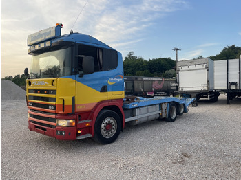 Transporter lastebil for transport av tunge maskiner SCANIA 164 480 V8 GS MEPPEL: bilde 4