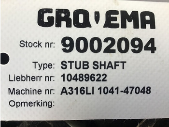 Motor og deler Liebherr Stub Shaft: bilde 3