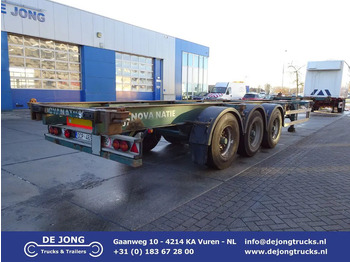 Container-transport/ Vekselflak semitrailer FLANDRIA