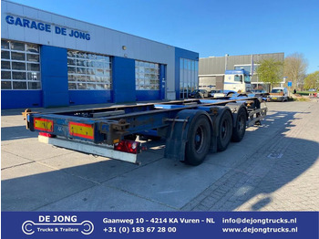 Container-transport/ Vekselflak semitrailer TURBO'S HOET