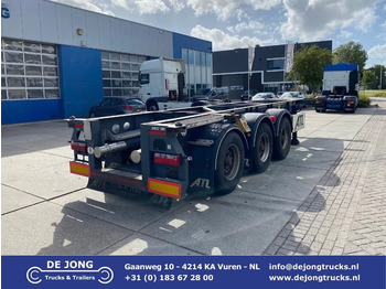 Container-transport/ Vekselflak semitrailer VAN HOOL 20'/30'