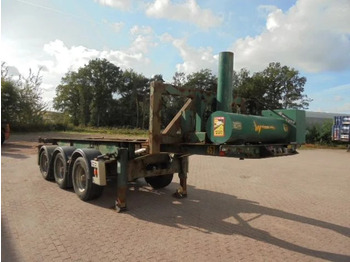 Container-transport/ Vekselflak semitrailer VAN HOOL