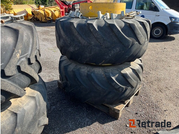 Anleggsmaskiner Tvillingmontering dæk og fælge med beslag til Hydrema rendegraver.: bilde 5