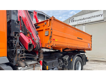 Tippbil Mercedes-Benz Actros 1832 AK tipper 4x4 - crane Fassi 9.2M - remote control: bilde 3