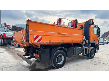Tippbil Mercedes-Benz Actros 1832 AK tipper 4x4 - crane Fassi 9.2M - remote control: bilde 5