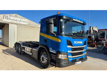 Container-transport/ Vekselflak lastebil Scania P 360 6x2 palfinger abroll tipper - steering axle: bilde 3