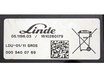 Instrumentpanel for Materialhåndteringsutstyr Linde 0009400769 | Display LDU-01/11 SR04  1610260179 from Linde R14HD-01 year 2: bilde 3