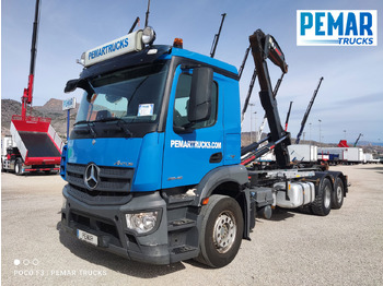 Container-transport/ Vekselflak lastebil MERCEDES-BENZ Antos 2546