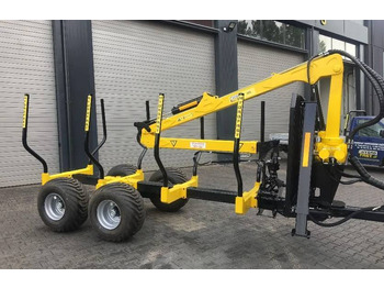 Ny Skogsvogn Hydrofast Timber Harvesting Trailer/Forstanhänger/Przyczepka do zrywki drewna H9: bilde 3