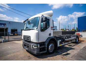 Container-transport/ Vekselflak lastebil RENAULT D Wide 380