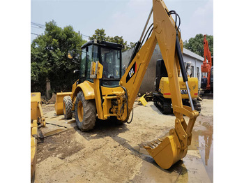 Traktorgraver Second hand with good condition cat 420f backhoe loader 4x4 caterpillar 420f backhoe loaders in stock in shanghai yard: bilde 2